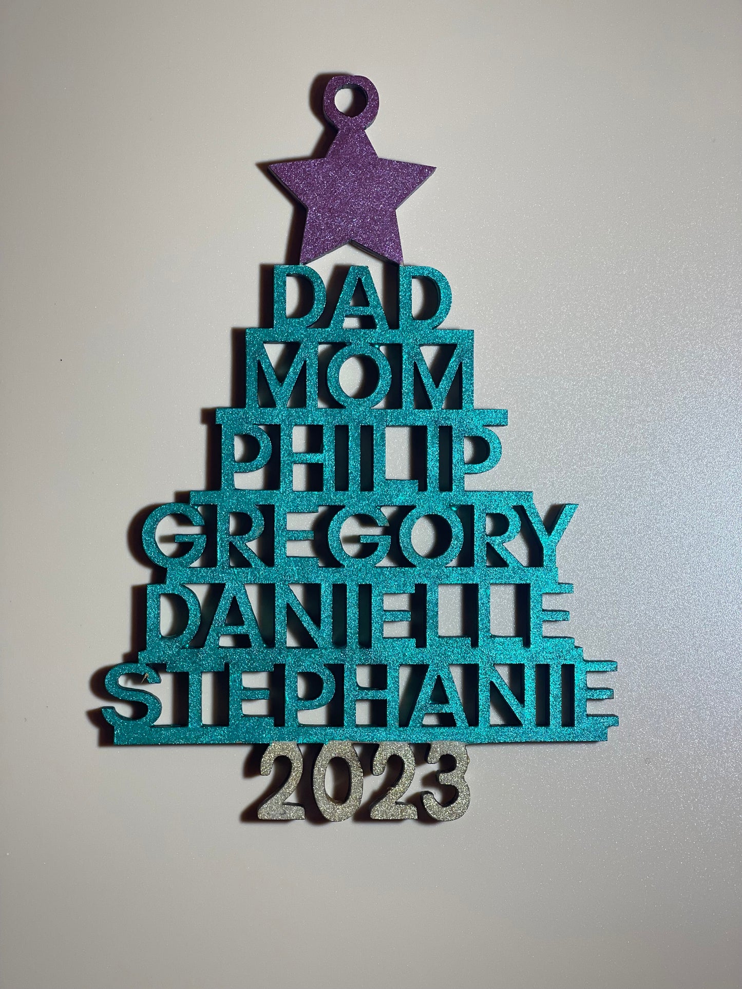 Custom Name Christmas Tree Ornament