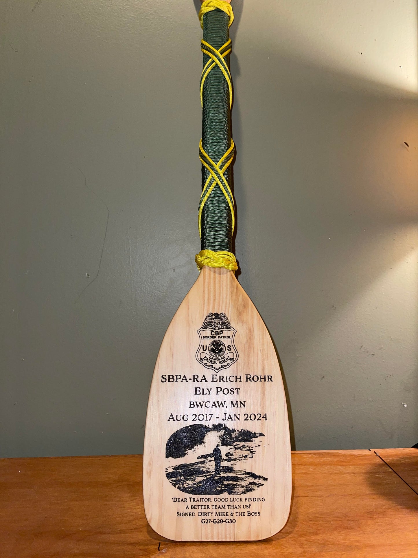 Going Away Gift Paddle Gift Retirement Gift Change of Command Navy Marine Corps Army Air Force Space Force Coast Guard Award Veteran Owned